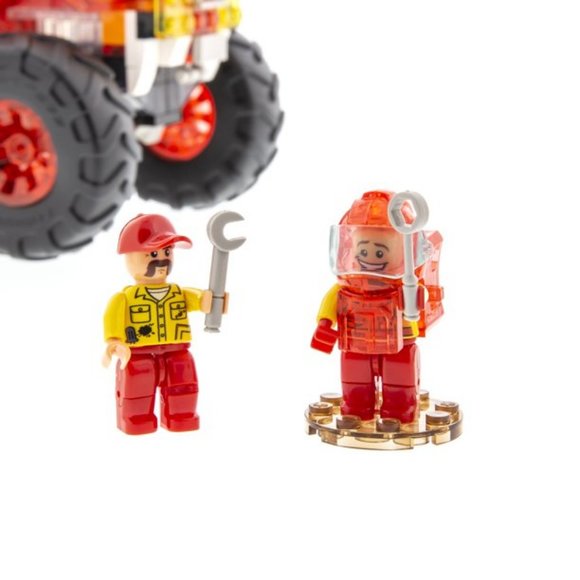 Laser Pegs Monster Rally Fire's Fury Offroad Truck Construction Block Set NWT - Picture 11 of 15